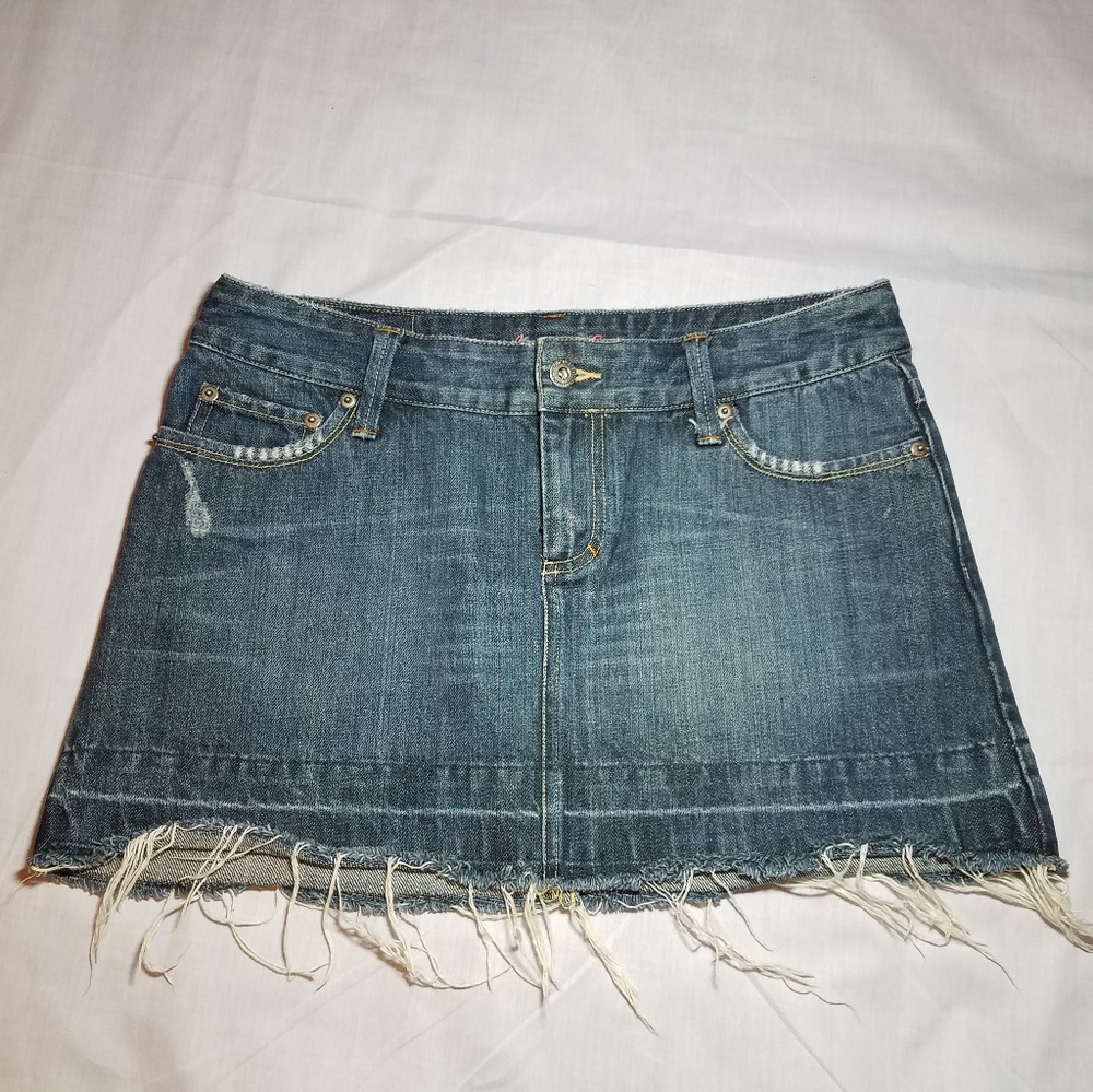 American Eagle Brand Denim Mini Skirt